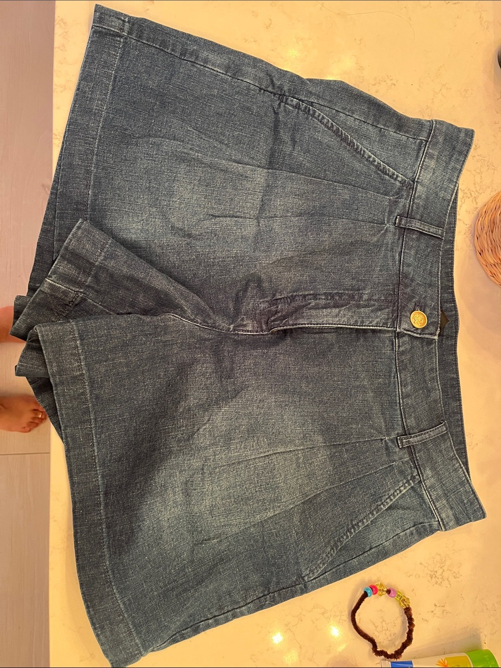 J. Crew Dark Wash Denim High-Rise Shorts